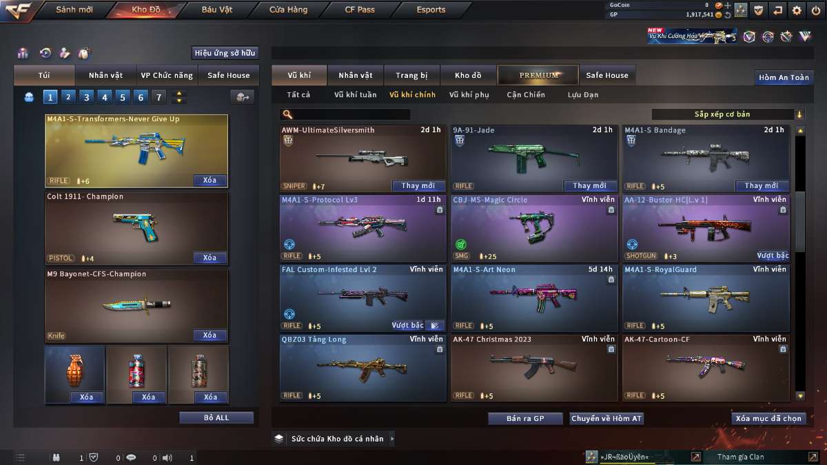 shop acc cf uy tin gia re